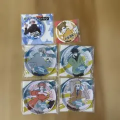 呪術廻戦 オリジナル缶コースター 缶バッジ 6点セット