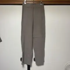 ローリーズファーム　リブ編みブラウンパンツ