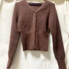 カーディガン ショート丈