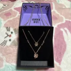ANNA SUI クローバー 蝶々 ネックレス