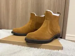 スエードサイドゴアブーツ coen