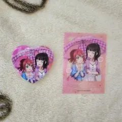 ラブライブ なかよし総選挙 缶バッジ クリアカード ダイヤ ルビィ