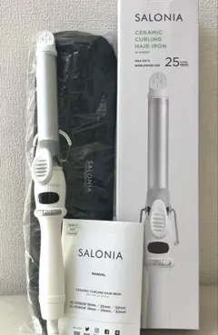 SALONIA セラミックカールヘアアイロン　SL0085W 25mm