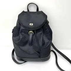 JUNKOKOSHINOジュンココシノ ブラック ミニリュックサック 巾着型のサムネイル