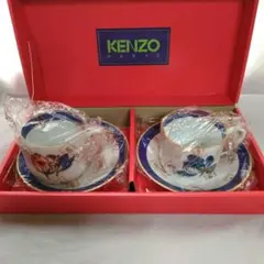 未使用品　KENZO　ケンゾー 花柄 カップ ソーサー ペア　セット　送料込み