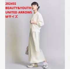 ほぼ新品＊BEAUTY&YOUTH UNITED ARROWSサテンスカートu1