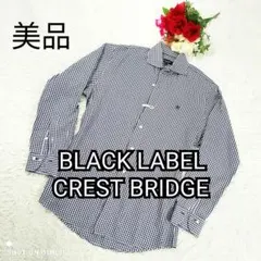 【美品】ブラックレーベル クレストブリッジ テクニカルギンガムチェック シャツのサムネイル