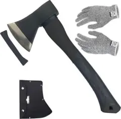 限定販売　送料込　斧 おの多機能斧 手斧 万能斧 小型薪割り斧 釣り (樹脂手)