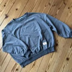 Java スウェット　くすみブルー　140