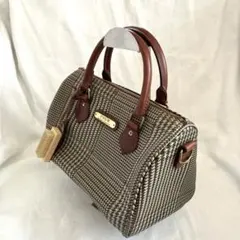 【美品】POLO Ralph Lauren千鳥格子 ミニボストンバッグ　y2k