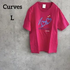 カーブス　Curves 半袖Tシャツ　ピンク　MA Lサイズのサムネイル