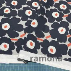 廃盤カラー マリメッコ 生地 ミニウニッコ グレーオレンジ