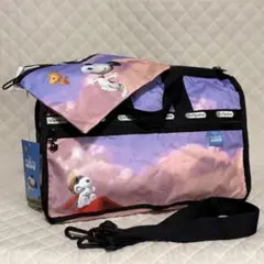 【希少・タグ付】レスポートサック スヌーピー オーバーパリス ボストンバッグ