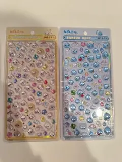 【正規品】ボンボンドロップシールミニ　２枚セットしずくちゃん　ミルミルちゃん
