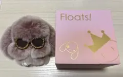 【新品未使用】Floats! もふもふさん　サングラス&リボンつき　うさぎ 新品未使用】Floats! もふもふさん サングラス&リボンつき うさぎ
