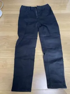 黒 スキニーパンツ ウエストゴム