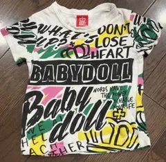 BABYDOLL マルチカラー 総柄 Tシャツ 100cmのサムネイル