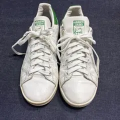 adidas Stan Smith エンボスデザインホワイト/グリーン 23.5