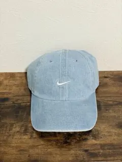 NIKE デニム ベースボールキャップ ライトブルー