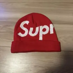 新品】Supreme シュプリーム Big Logo Beanie 赤 - メルカリ