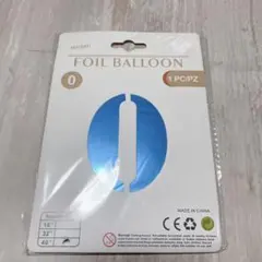 数字 風船 ナンバー バルーン 大きい 40インチ 文字風船 0 ゼロブルー