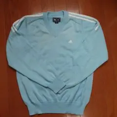 adidas Vネックニット☆
