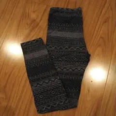 HEATTECH キッズ レギンス 135-145cm 幾何学模様