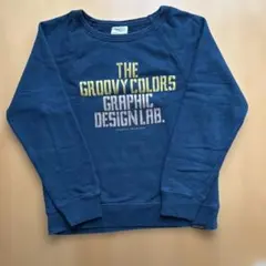 GROOVY COLORS トレーナー　130 ブルー