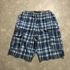 00s Calvin Klein checked wide half pantsのサムネイル