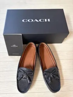 COACH ローファー 革靴 箱・巾着付き - メルカリ