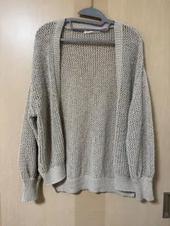 アーバンリサーチ　透かし柄ガウンカーディガン