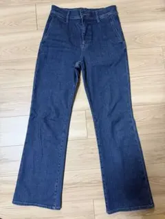 UNIQLO ユニクロ　スリムフレアトラウザージーンズ　M ブルー　デニムパンツ