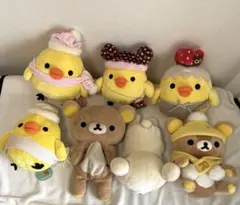 リラックマ　市販ぬいぐるみ　6個まとめのサムネイル