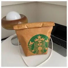 海外限定スターバックススタバ　ショルダーバッグナップサック　防水クラフト