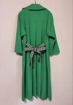 【Mila Owenミラオーウェン トレンチコート スプリングコート グリーン】