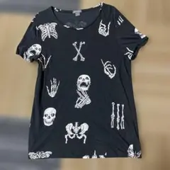DIVIDED スケルトンプリント Tシャツ