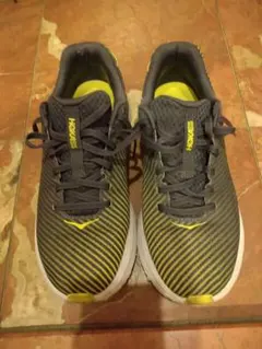 マ*ロ様 HOKA ランニングシューズ グレー/イエロー 26.5cm