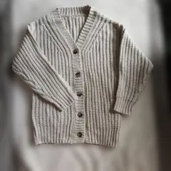 cocaざっくりオーバーニットカーディガン FREE SIZE　ベージュ