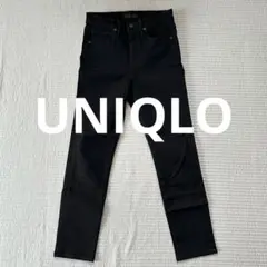 UNIQLO デニム 黒 スキニー ブラック ストレッチ ハイライズ