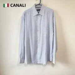 CANALI カナーリ メンズ 長袖 シャツ コットン イタリア製 XLのサムネイル