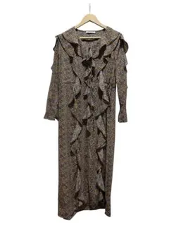 SNIDEL 23SS ラッフルフリルバリエプリントワンピ