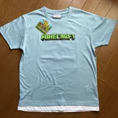 【新品】Minecraft ブルー Tシャツ マイクラ 160㎝