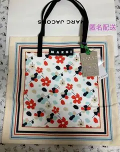 MARNI MARKET バンダナトート 花柄 アイボリー トートバッグのサムネイル