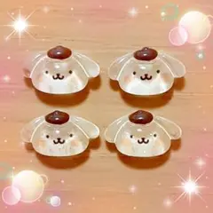 ポムポムプリン　ネイルパーツ　キャラクター　つや顔　キラキラ　3d