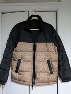 COACH ダウンジャケット ブラック/ベージュ