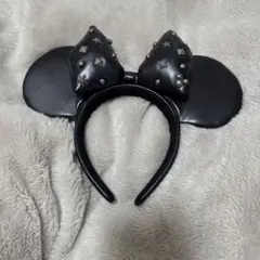 ディズニー カチューシャ レザー ミニーちゃん