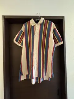 Ralph Lauren ストライプ ポロシャツ M ラルフローレン