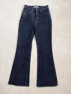 【美品】MOUSSY MVS FLARE 濃紺 美脚デニム 25