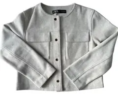 ZARA ノーカラージャケットのサムネイル