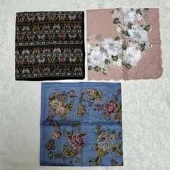 ハンカチ 3枚セット HANAE MORI 他